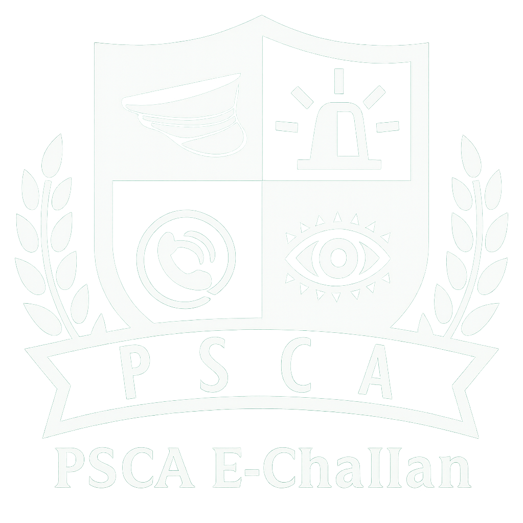 PSCA E-Challan official logo – traffic e challan verification Punjab Safe Cities Authority