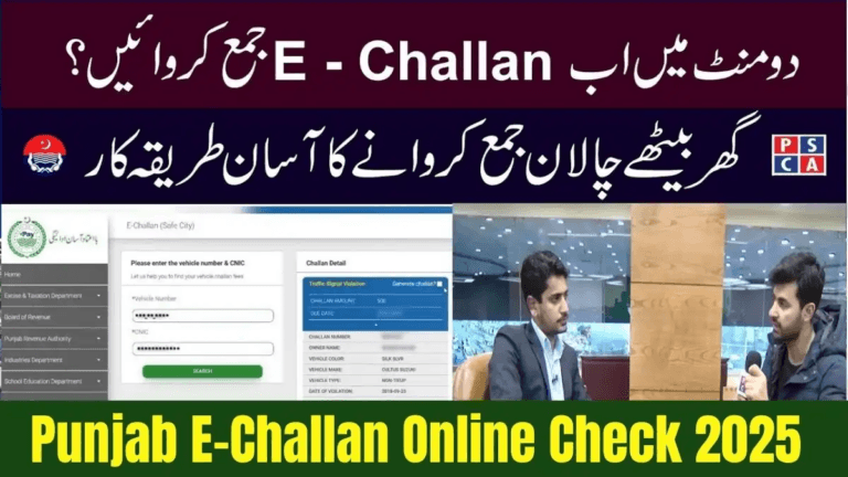 Punjab E-Challan Portal 2025 — Check, Download & Pay Traffic Fines Online