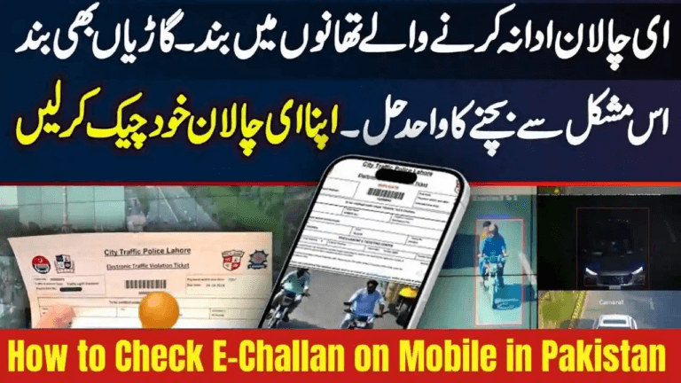 How to Check E-Challan on Mobile in Pakistan β Complete Guide 2025