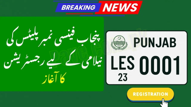 Fancy Number Plates Registration Begins in Punjab — Online Auction Now Live