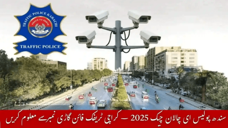 Sindh Police E-Challan Check 2025 – Karachi Traffic Fine by Vehicle Number