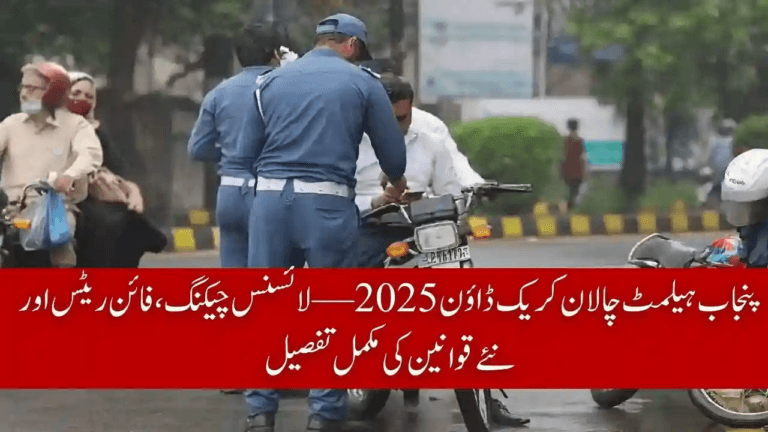 Punjab Helmet Challan Crackdown 2025 – License Checking, Fine Rates & New Rules Explained
