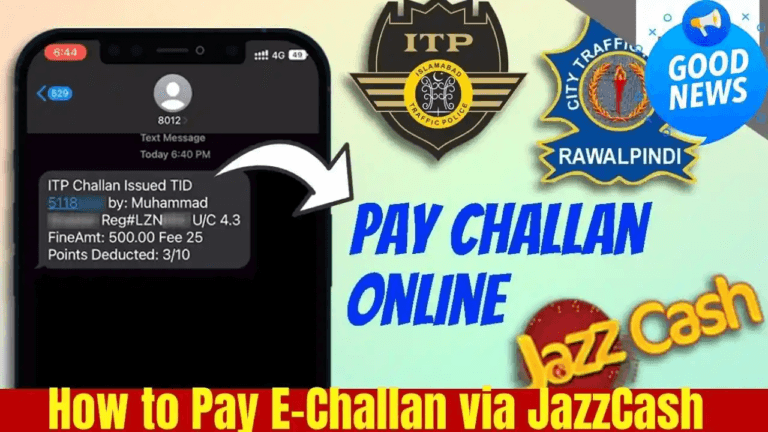 How to Pay E-Challan via JazzCash in Pakistan – Complete 2026 Guide